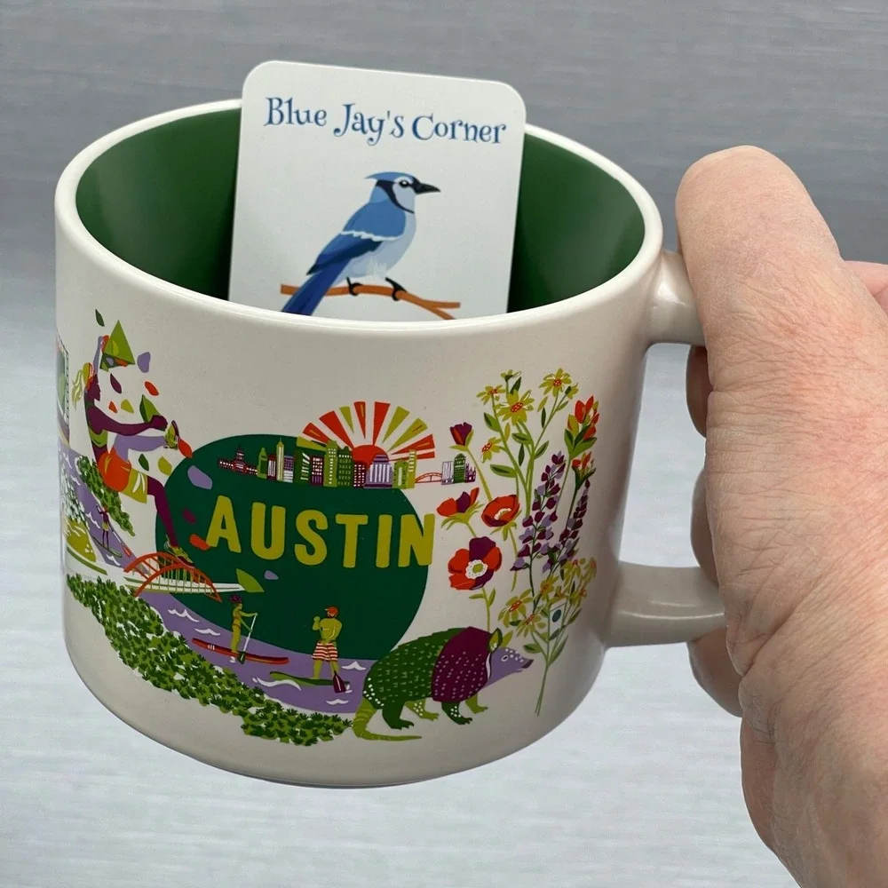 Starbucks Austin Texas Mug Set Discovery Series 14oz &‎ 2oz Espresso